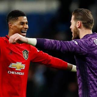 Rashford and De Gea wallpaper