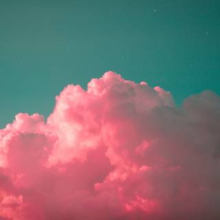 Fluffy pink cloud PC wallpaper