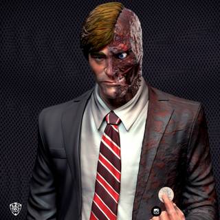 Two Face Aaron Eckhart wallpaper