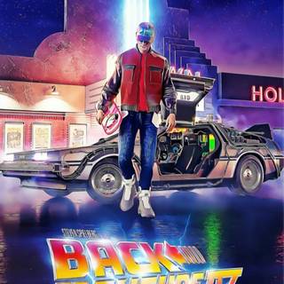 Back To The Future movie logo wallpaper