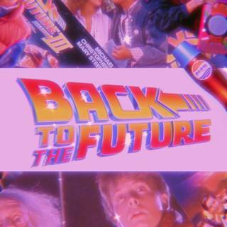 Back To The Future movie logo wallpaper