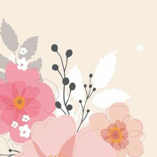 Spring flowers simple wallpaper