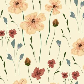 Spring flowers simple wallpaper