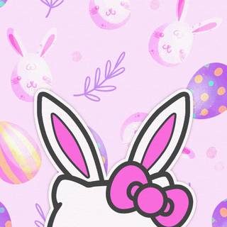 Kuromi Easter wallpaper