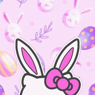 Kuromi Easter wallpaper