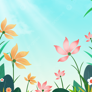 Spring flowers simple wallpaper
