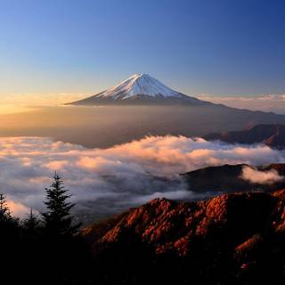 Mount Fuji Honshu Japan wallpaper