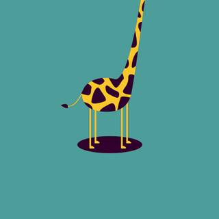 Giraffe cartoon wallpaper
