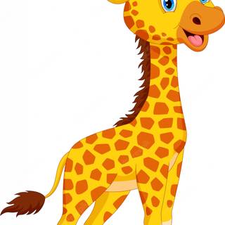 Giraffe cartoon wallpaper