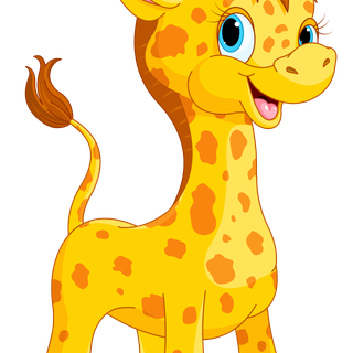 Giraffe cartoon wallpaper
