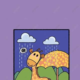 Giraffe cartoon wallpaper