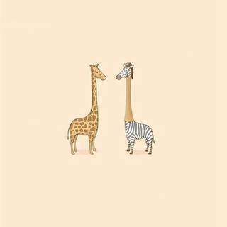 Giraffe cartoon wallpaper