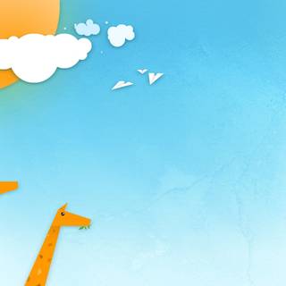 Giraffe cartoon wallpaper
