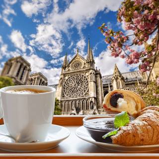 Coffee and spring wallpaper