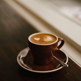 Coffee and spring wallpaper