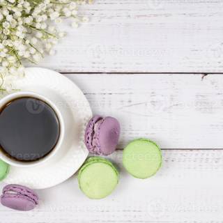 Coffee and spring wallpaper