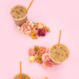 Coffee and spring wallpaper