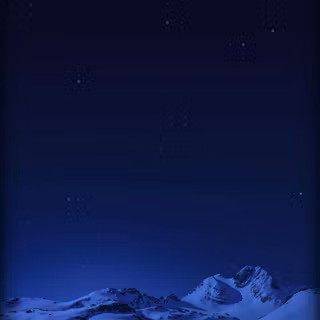 Blue night winter mountain wallpaper