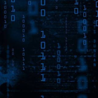 Blue cyber wallpaper