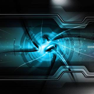 Blue cyber wallpaper