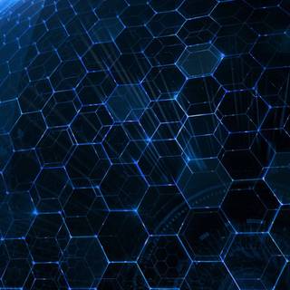 Blue cyber wallpaper