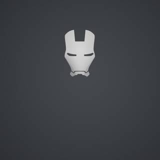 Iron Man white wallpaper