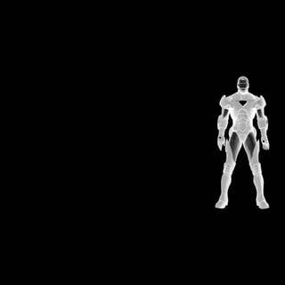 Iron Man white wallpaper