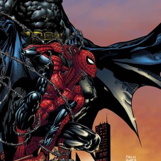 Batman and Spider-Man wallpaper