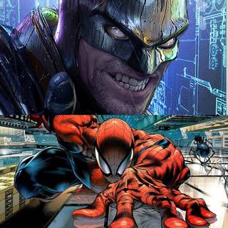 Batman and Spider-Man wallpaper