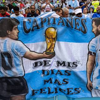 Maradona and Messi wallpaper