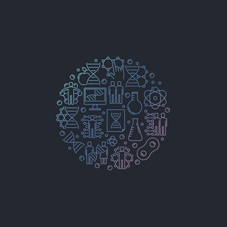 Minimalist science wallpaper