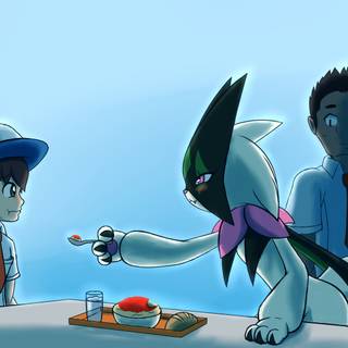 Meowscarada wallpaper