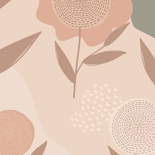 Boho flowers wallpaper