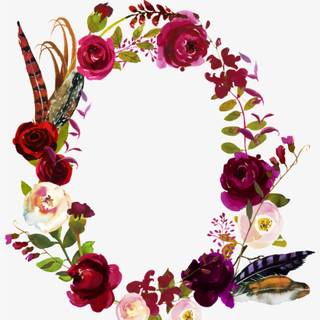 Boho flowers wallpaper