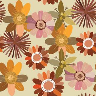 Boho flowers wallpaper