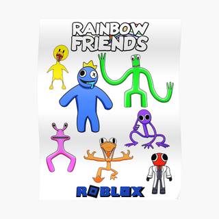 Yellow Rainbow Friends wallpaper