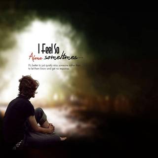 Being alone wallpaper