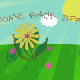 Spring welcome wallpaper