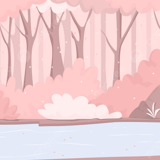 Spring landscape aesthetic wallpaper