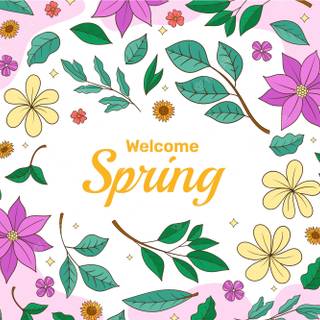Spring welcome wallpaper