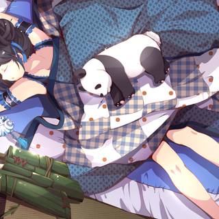 Anime panda girl wallpaper