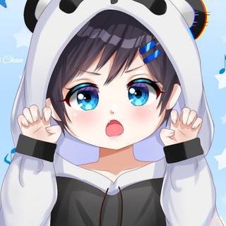 Anime panda girl wallpaper