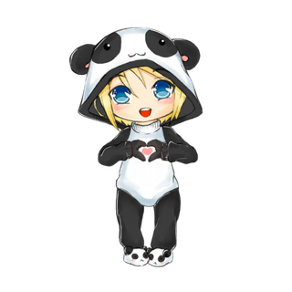 Anime panda girl wallpaper