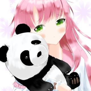 Anime panda girl wallpaper