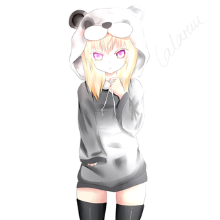 Anime panda girl wallpaper
