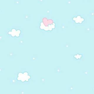 Blue sky aesthetic cute wallpaper