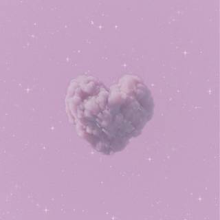 Purple hearts aesthetic wallpaper