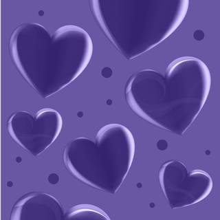 Purple hearts aesthetic wallpaper