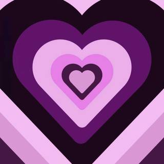 Purple hearts aesthetic wallpaper