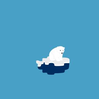 Winter bear cartoon wallpaper